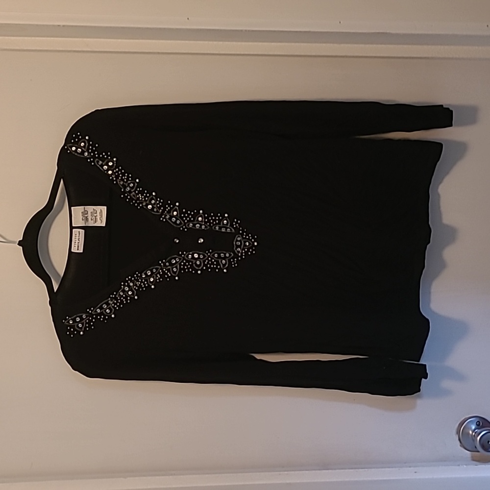 Whitestag stretch long sleeve beaded Henley